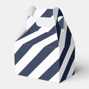 Ballotins Cadeau de fête de mariage nautique rayé bleu et bl