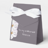 Ballotins cadeau de fleur d'aquarelle aux demoiselles d'honn (Verso)