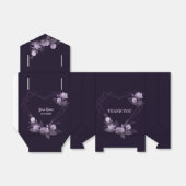 Ballotins Cadeau de groupe de mariage Violet floral géométri (Déplié)