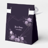 Ballotins Cadeau de groupe de mariage Violet floral géométri (Arrière)