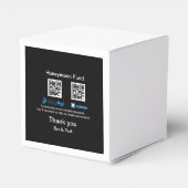 Ballotins Cadeau de lune de miel PayPal Venmo code QR merci (Arrière)