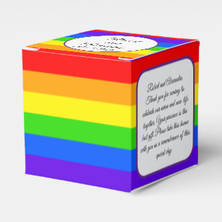 Ballotins Cadeau de mariage - Dessin arc-en-ciel personnalis