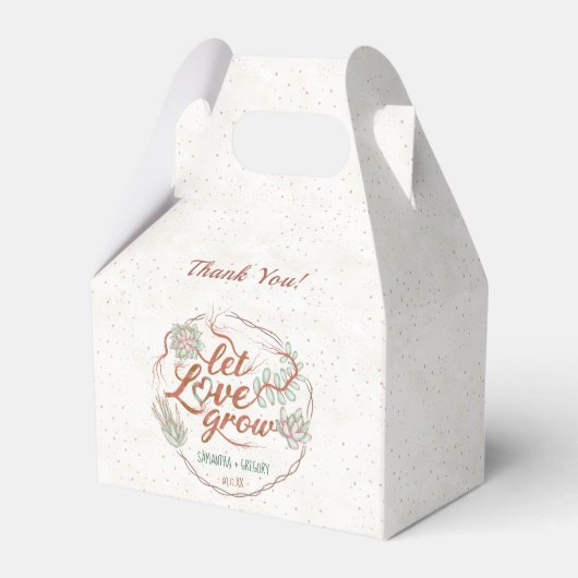 Ballotins Cadeau de Mariage Plante Grasse Faisons Grandir l' (Verso)
