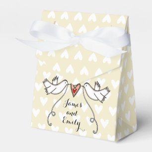 Ballotins Cadeau de mariage pour colombes blanches personnal