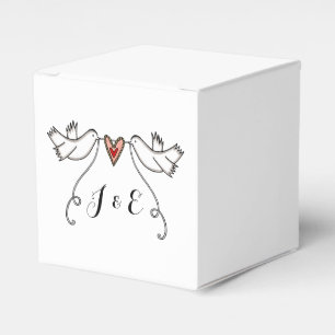 Ballotins Cadeau de mariage pour colombes blanches personnal