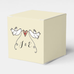 Ballotins Cadeau de mariage pour colombes blanches personnal