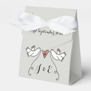 Ballotins Cadeau de mariage pour colombes blanches personnal