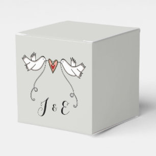 Ballotins Cadeau de mariage pour colombes blanches personnal