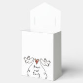 Ballotins Cadeau de mariage pour colombes blanches personnal (Ouvert)