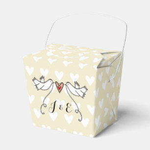 Ballotins Cadeau de mariage pour colombes blanches personnal