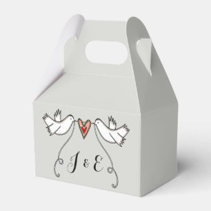 Ballotins Cadeau de mariage pour colombes blanches personnal