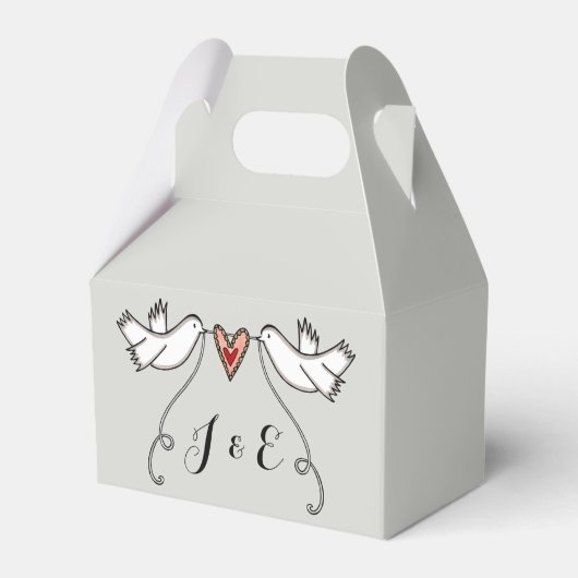 Ballotins Cadeau de mariage pour colombes blanches personnal (Verso)