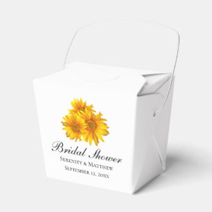 Ballotins Cadeau de mariage Tournesol Fleur Jaune Mariés
