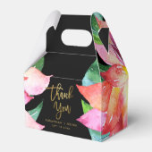 Ballotins Cadeau de Merci de couleur d'aquarelle tropicale M (Verso)