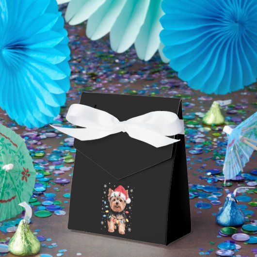 Ballotins Cadeau de Noël de Yorkie Chien de Noël Long (Fête)