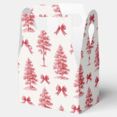 Ballotins Cadeau de Noël Vintage Rouge et Blanc (Ouvert)