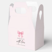 Ballotins Cadeau de vacances Coquette à arc rose aquarelle m (Ouvert)