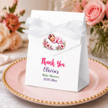 Cadeau élégant pour fête de bébé fille endormie