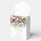 Ballotins Cadeau mariage - Mariée avec bouquet mariage color (Ouvert)