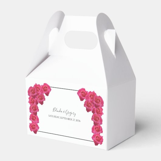 Ballotins Cadeau Mariage rose Roses (Verso)