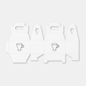 Ballotins Cadeau minimaliste en ligne de café Art (Déplié)