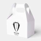 Ballotins Cadeau moderne noir et blanc Tuxedo Groomsman (Arrière)