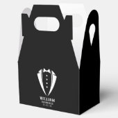 Ballotins Cadeau moderne noir et blanc Tuxedo Groomsman (Ouvert)