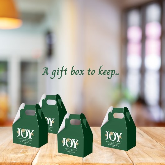 Ballotins Cadeau Rustique Pour Vous Chic Script Jote Green H