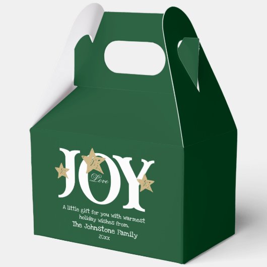 Ballotins Cadeau Rustique Pour Vous Chic Script Jote Green H (Recto)