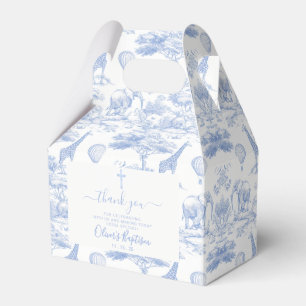 Ballotins Cadeaux de Baby Shower Bleu Chinoiserie Toile de J