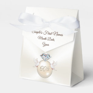 Ballotins Cadeaux de fête pour les 60 ans de mariage Love Bi