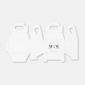 Ballotins Cadeaux de mariage monogramme personnalisés Faveur (Déplié)