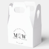 Ballotins Cadeaux de mariage monogramme personnalisés Faveur (Ouvert)