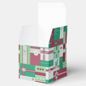 Ballotins Cadeaux de Noël design, cadeaux vert rouge (Ouvert)