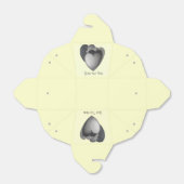 Ballotins cadeaux monochromes pour un anniversaire romantiqu (Déplié)