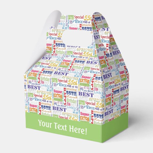 Ballotins Cadeaux Uniques Et Spéciaux 55e Anniversaire (Verso)