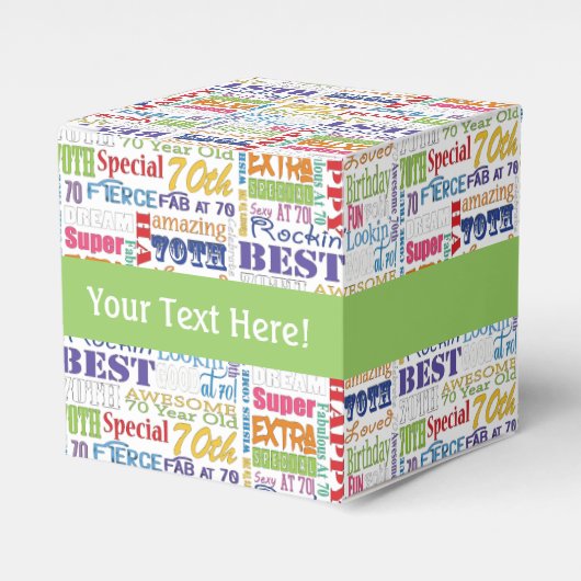Ballotins Cadeaux Uniques Et Spéciaux 70e Anniversaire (Verso)