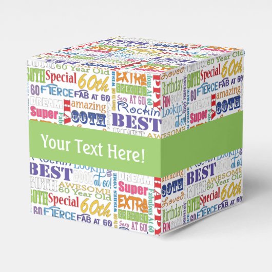 Ballotins Cadeaux Uniques Et Spéciaux De Fête Du 60E Anniver (Verso)