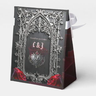 Ballotins Cadre de rose de mariage gothique élégant