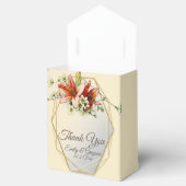 Ballotins Cadre géométrique avec Mariage de Lys tropicaux (Ouvert)