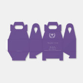 Ballotins Caducée Personalisée Violette + Wreath Laurel (Déplié)