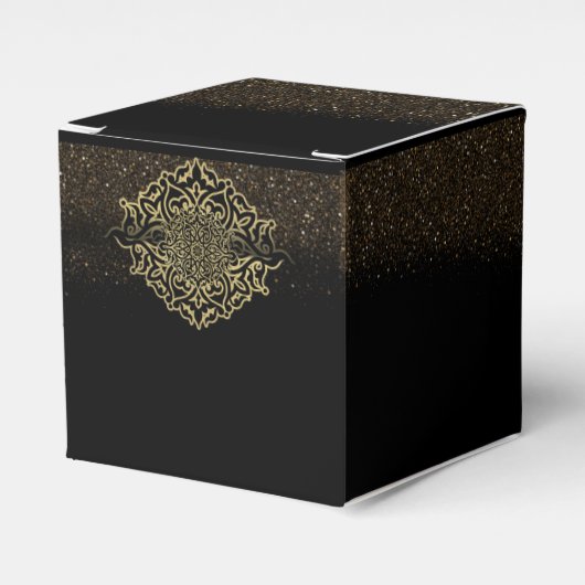 Ballotins Caja de regalo con decoración dorada (Verso)