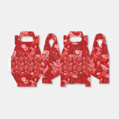 Ballotins Caja de regalo flores rojas (Déplié)