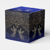 Ballotins caja para regalo azul con decoración (Arrière)