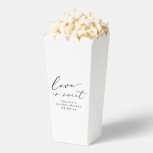 Ballotins Calligraphie Amour est doux Popcorn pour Baby Show