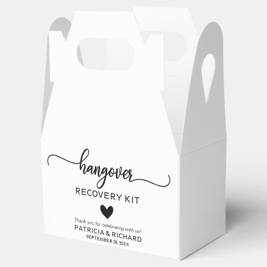 Ballotins Calligraphie Coeur mignon Kit Mariage Hangover (Ouvert)