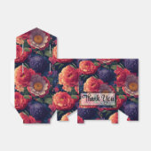 Ballotins Calligraphie élégante orangée rouge violet (Déplié)