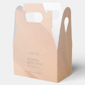 Ballotins Calligraphie gris délicat Merci boîte Brown (Ouvert)