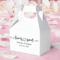 Calligraphie mariage L'amour du coeur est sucré bo