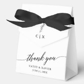 Ballotins Calligraphie Merci Mariage Monogramme (Recto)